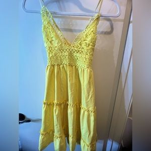 Yellow Flowy Dress